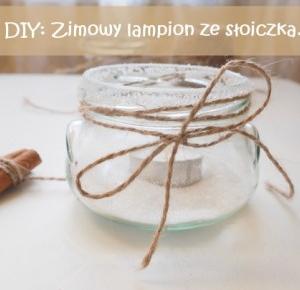 DIY. Zimowy lampion ze słoiczka.